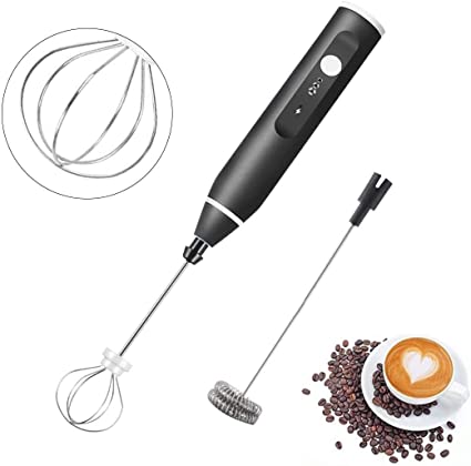 "Quick-Froth Rechargeable Electric Coffee Mixer & Egg Beater