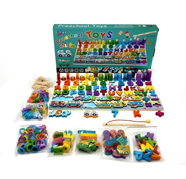 "Wooden Puzzle Sorting Learning Board Toys"
