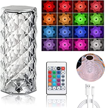 "Crystal Touch Table Lamp with Remote"