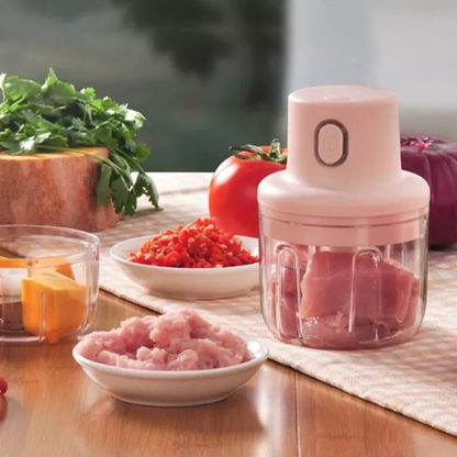 "Single Bowl USB Rechargeable Mini Food Chopper"