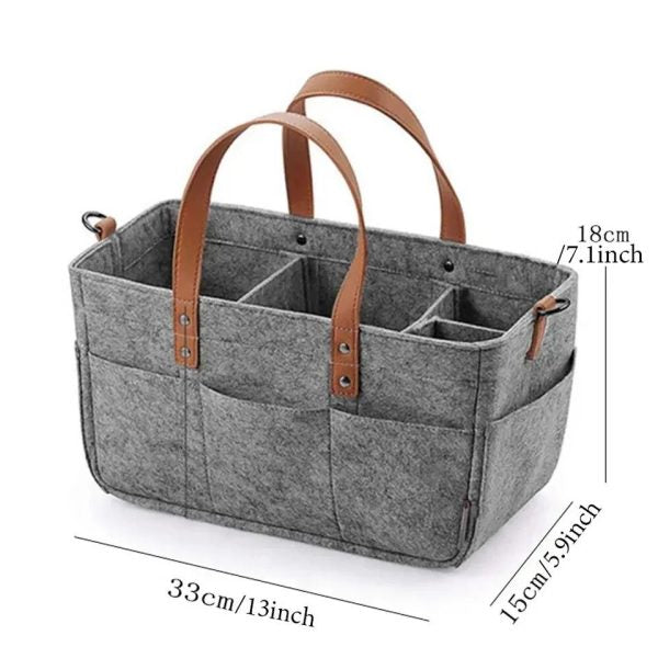 "Foldable Diaper Caddy Organizer"