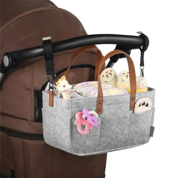 "Foldable Diaper Caddy Organizer"