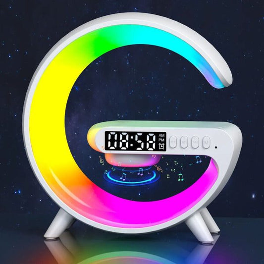 "G63 4-in-1 RGB Bluetooth Speaker & Wireless Charging Desk Lamp"