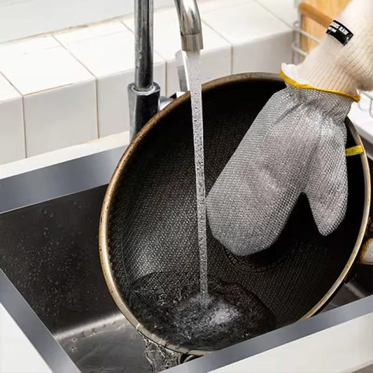 "Wire Dishwashing Gloves"