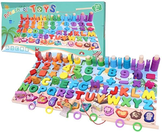 "Wooden Puzzle Sorting Learning Board Toys"
